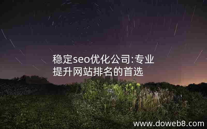 稳定seo优化公司:专业提升网站排名的首选