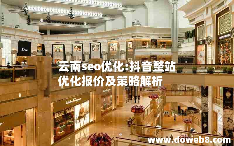 云南seo优化:抖音整站优化报价及策略解析