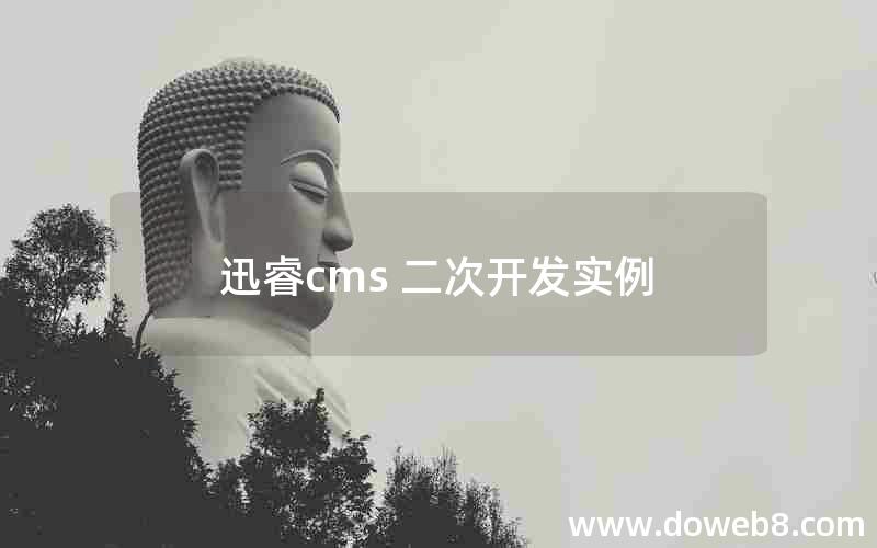 迅睿cms 二次开发实例