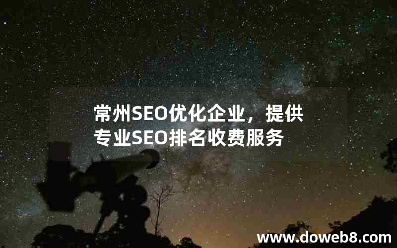 常州SEO优化企业，提供专业SEO排名收费服务