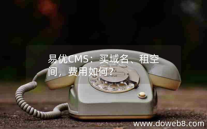 易优CMS：买域名、租空间，费用如何？