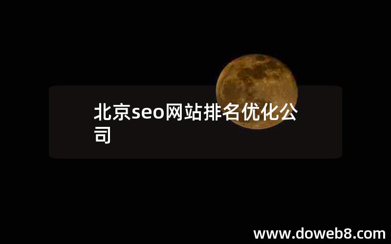 北京seo网站排名优化公司