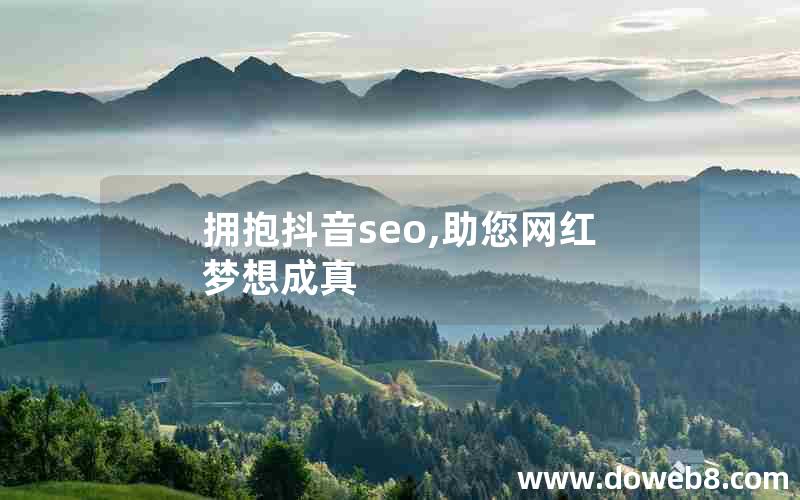 拥抱抖音seo,助您网红梦想成真