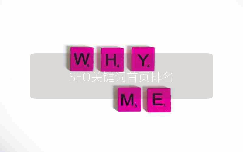 SEO关键词首页排名