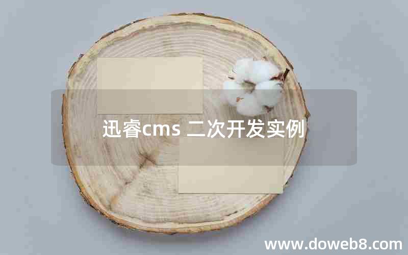 迅睿cms 二次开发实例