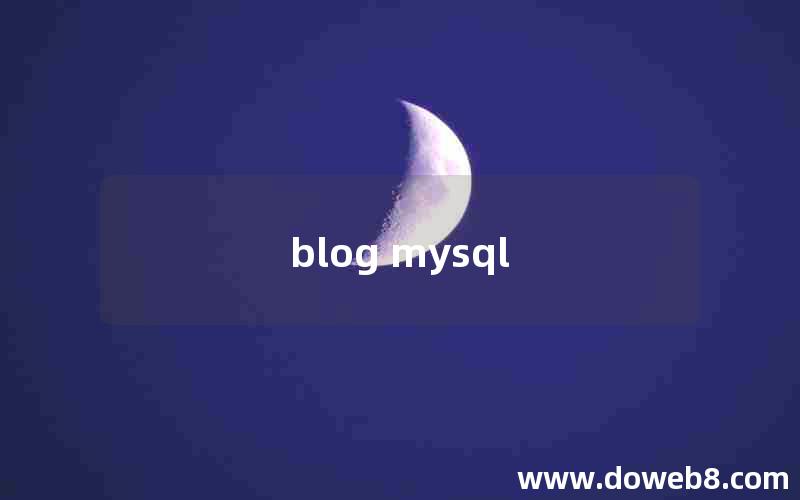 blog mysql