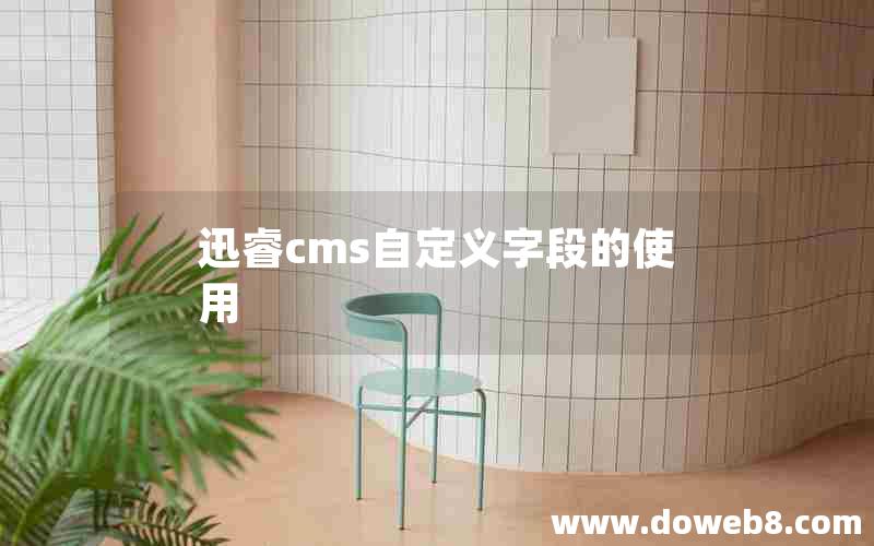 迅睿cms自定义字段的使用