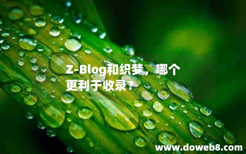 Z-Blog和织梦，哪个更利于收录？