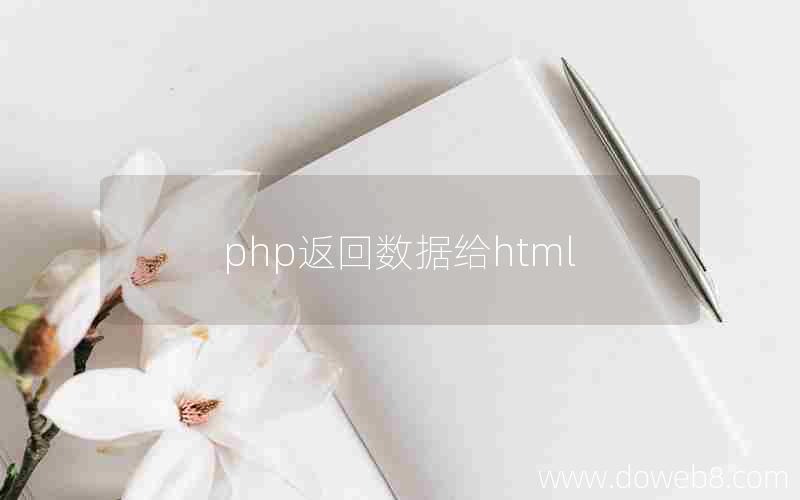 php返回数据给html