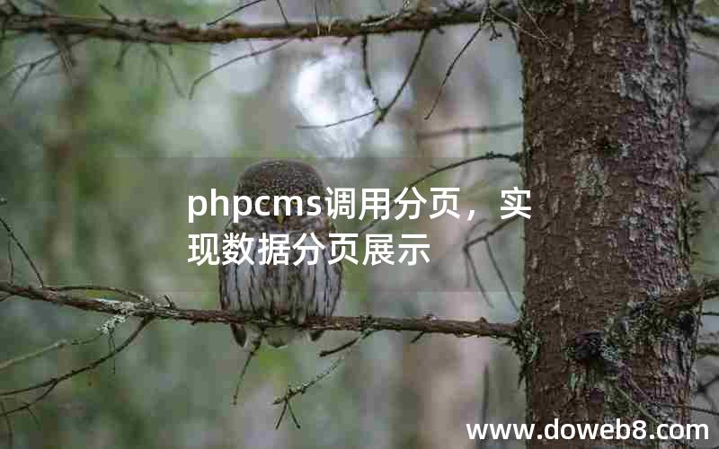 phpcms调用分页，实现数据分页展示