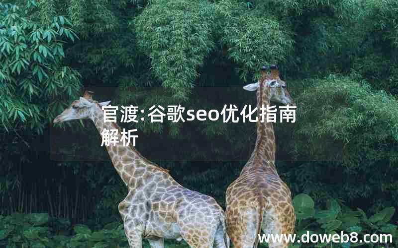 官渡:谷歌seo优化指南解析