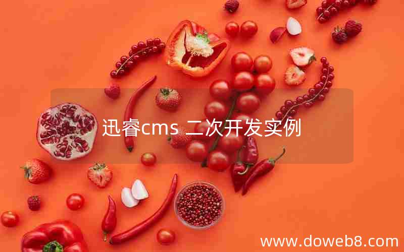 迅睿cms 二次开发实例