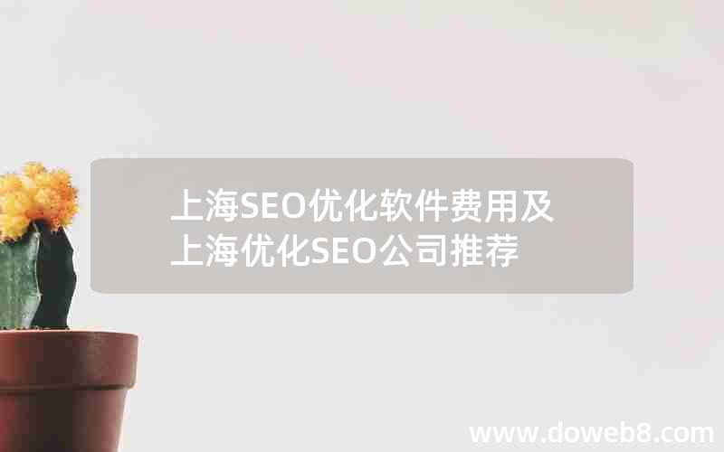 上海SEO优化软件费用及上海优化SEO公司推荐