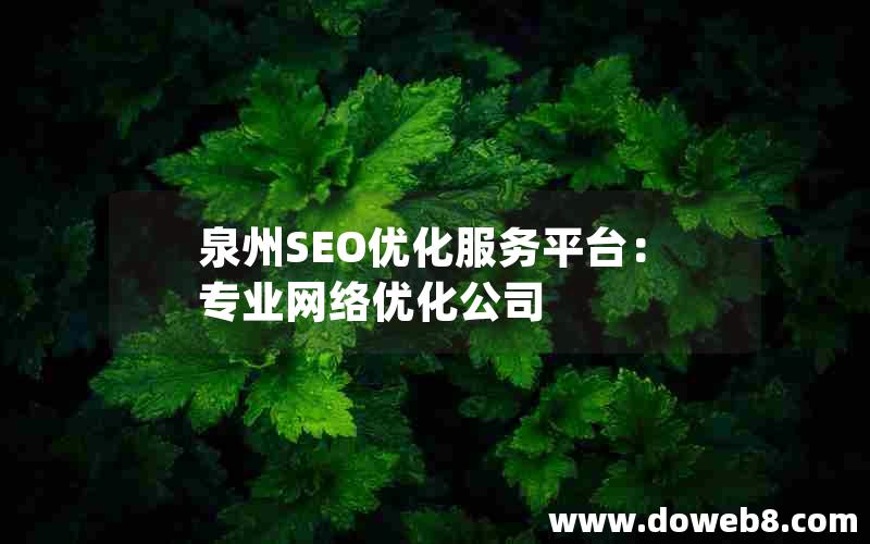 泉州SEO优化服务平台：专业网络优化公司