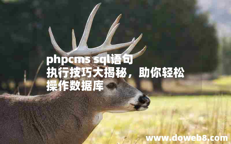 phpcms sql语句执行技巧大揭秘，助你轻松操作数据库