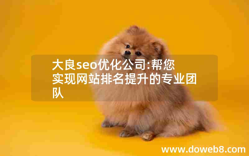 大良seo优化公司:帮您实现网站排名提升的专业团队