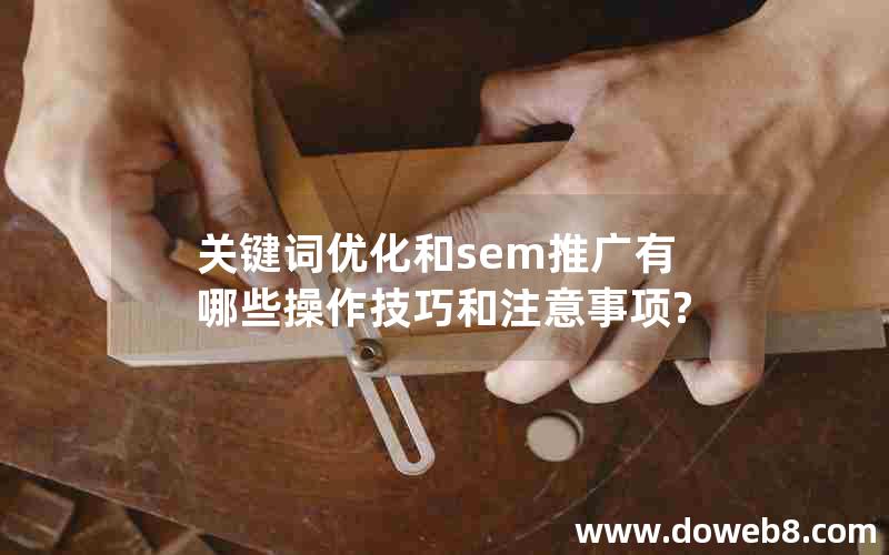 关键词优化和sem推广有哪些操作技巧和注意事项?