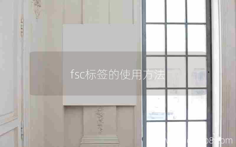 fsc标签的使用方法