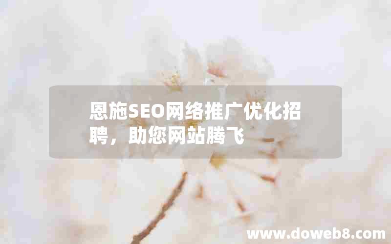 恩施SEO网络推广优化招聘，助您网站腾飞