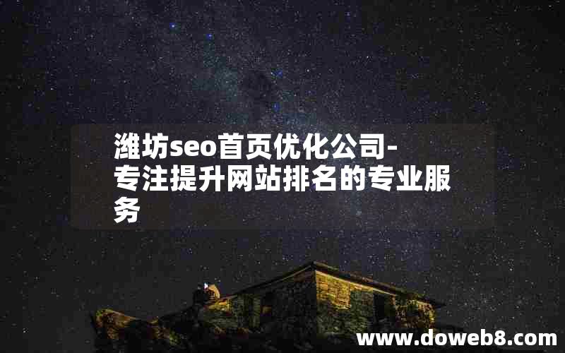 潍坊seo首页优化公司-专注提升网站排名的专业服务