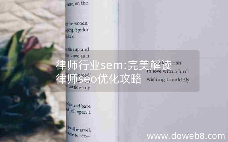 律师行业sem:完美解读律师seo优化攻略