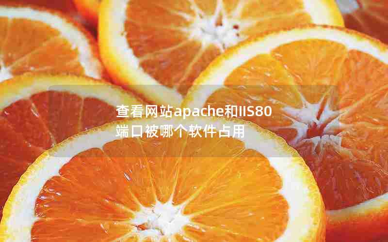 查看网站apache和IIS80端口被哪个软件占用