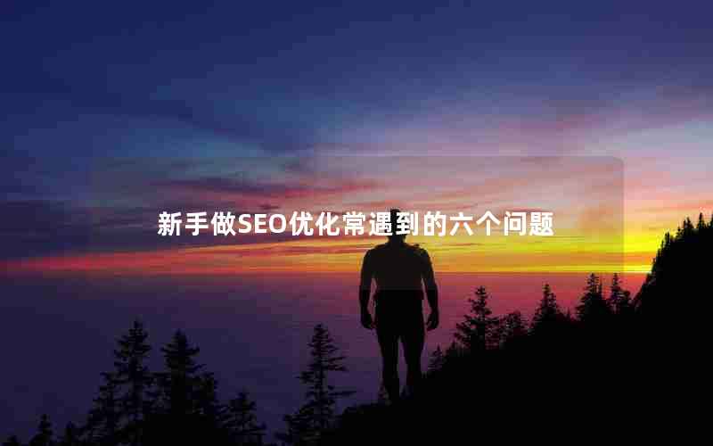 新手做SEO优化常遇到的六个问题